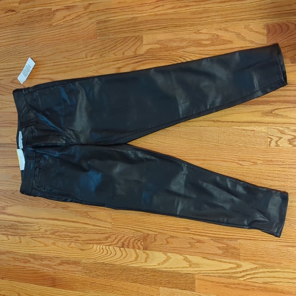 NWT Pleather Stretch Skinny Pant 8 - Picture 1 of 4